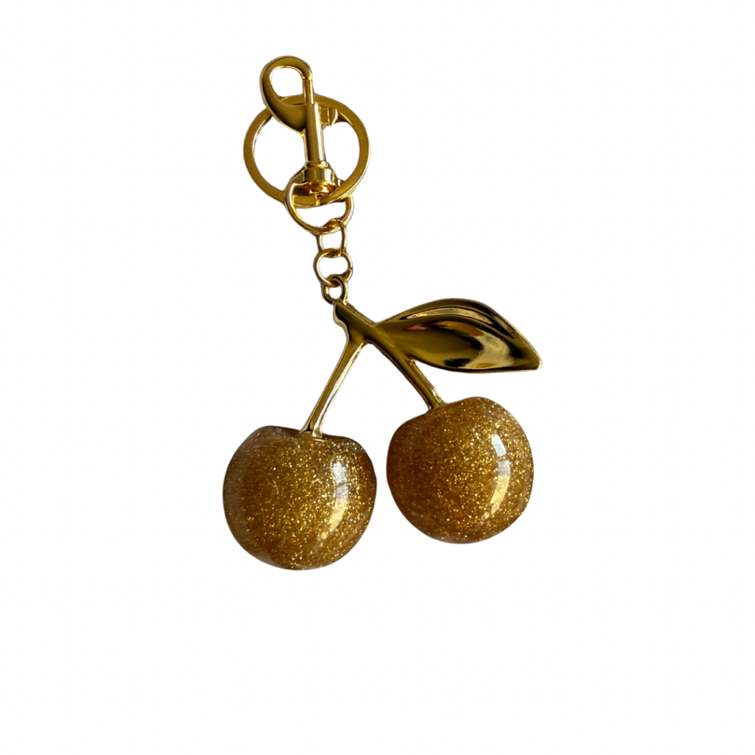 Gold Cherry Luxe Charm