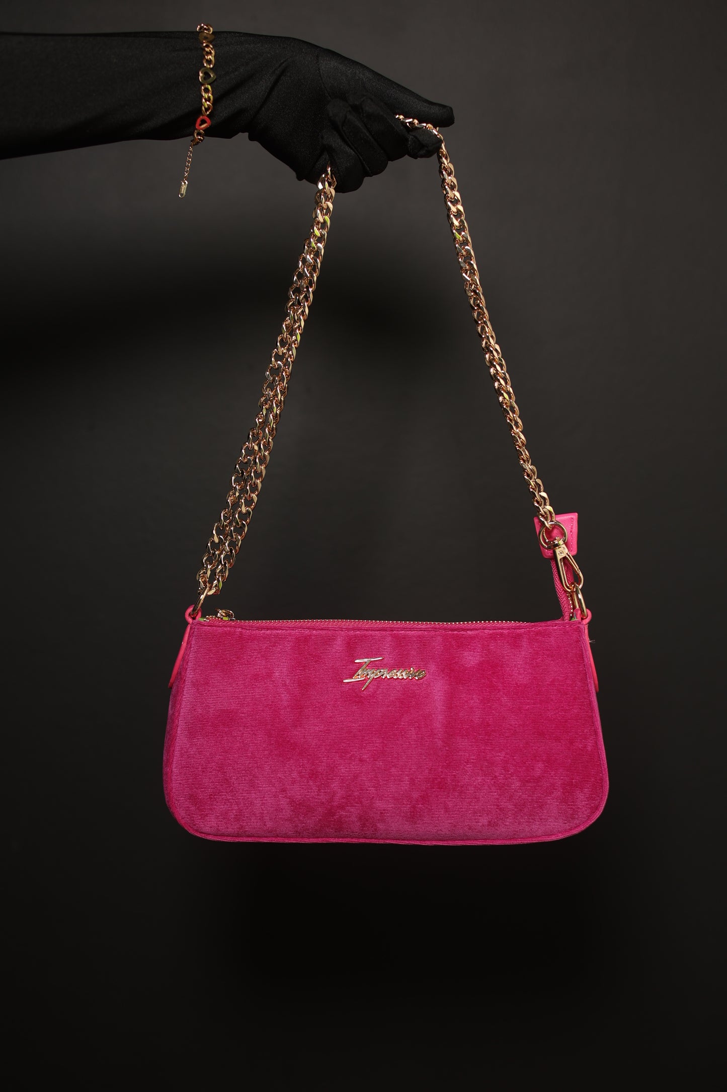 That Girl Fuchsia Corduroy Bag