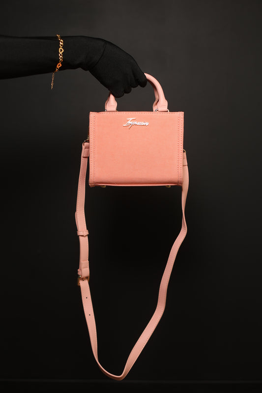 Salmon Denim Mini Tote