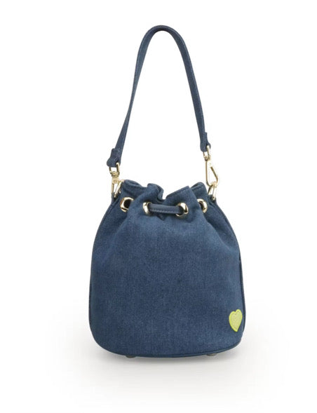 Blue Denim Bucket Bag
