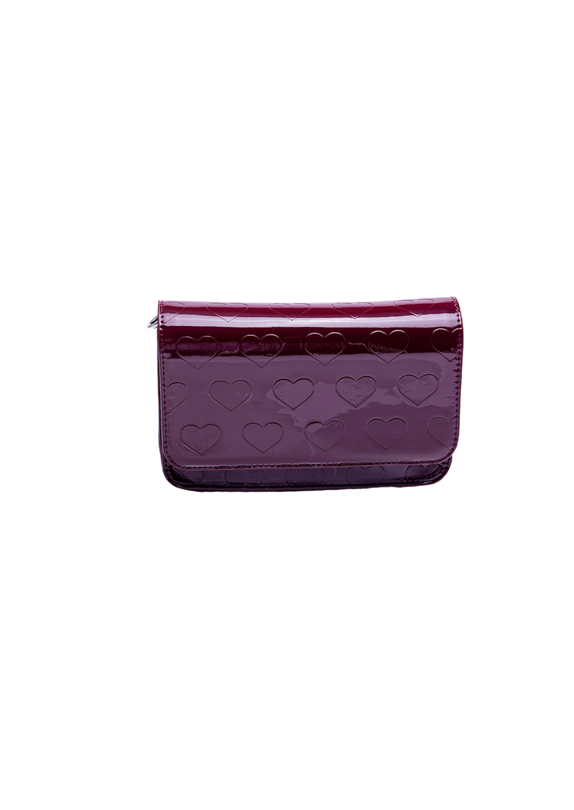 Crimson Patent Clutch Crossbody