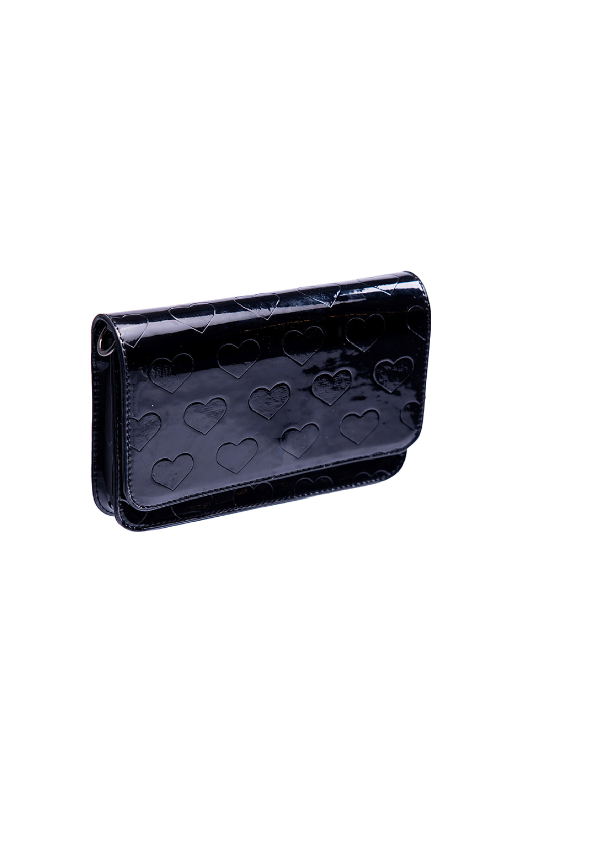 Black Patent Clutch Crossbody