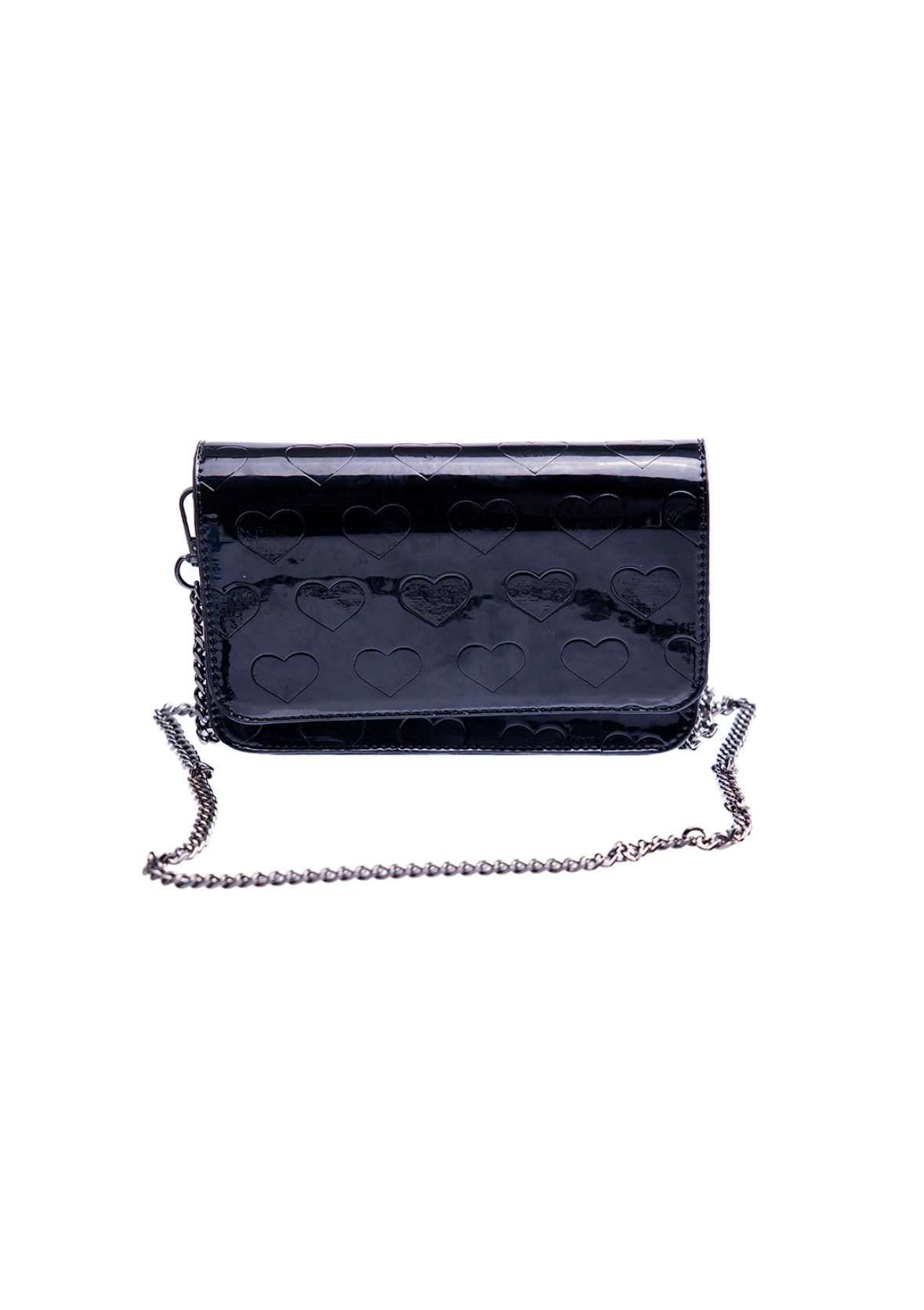 Black Patent Clutch Crossbody