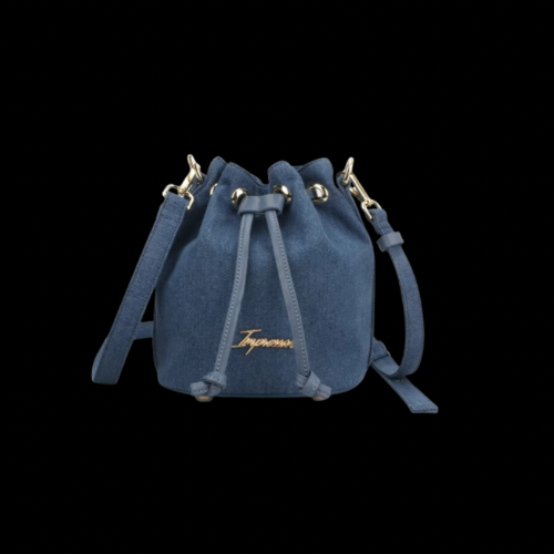 Blue Denim Bucket Bag
