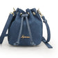 Blue Denim Bucket Bag