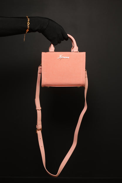 Salmon Denim Mini Tote