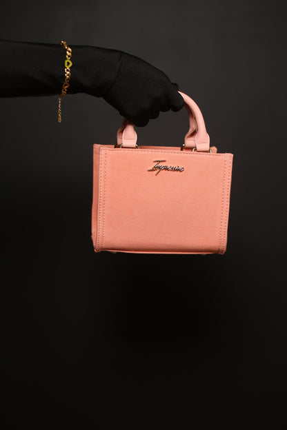 Salmon Denim Mini Tote