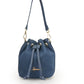 Blue Denim Bucket Bag