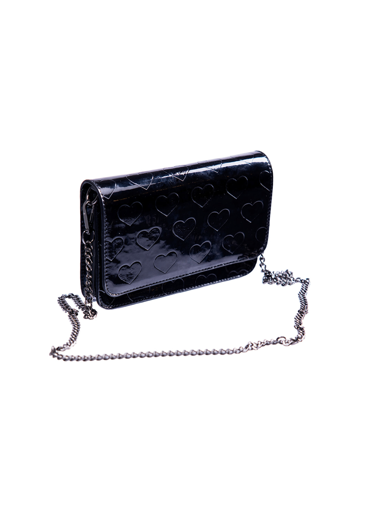 Black Patent Clutch Crossbody