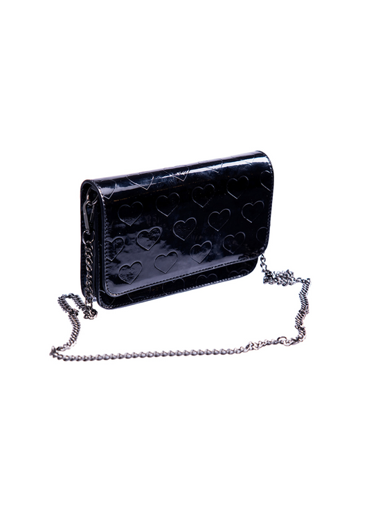 Black Patent Clutch Crossbody