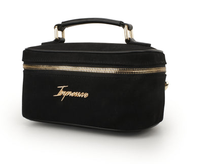 Black Denim Vanity Bag