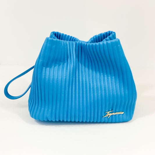 Blue Ribbed Bag